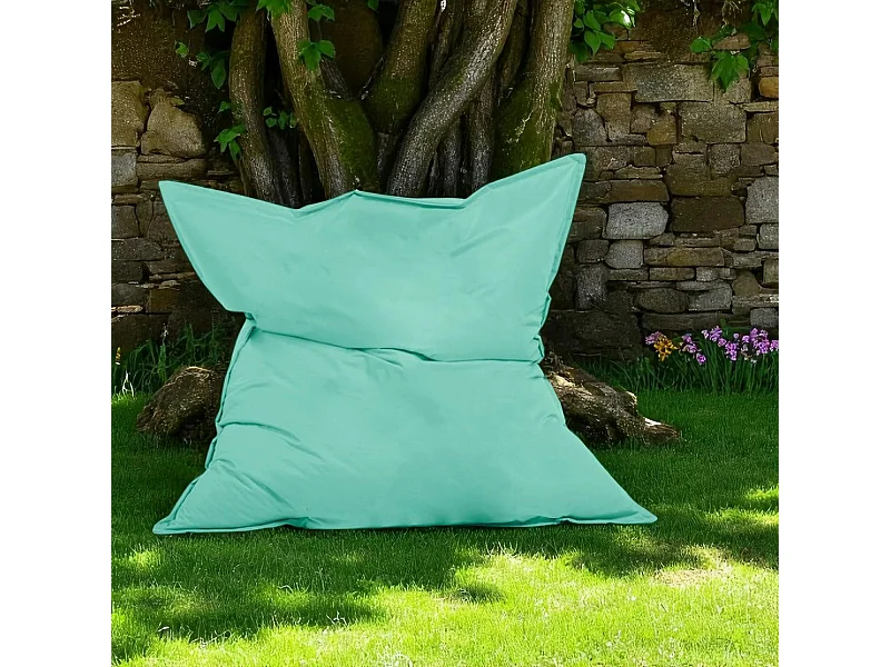 Pouf XXL extérieur turquoise 180 cm ARTA