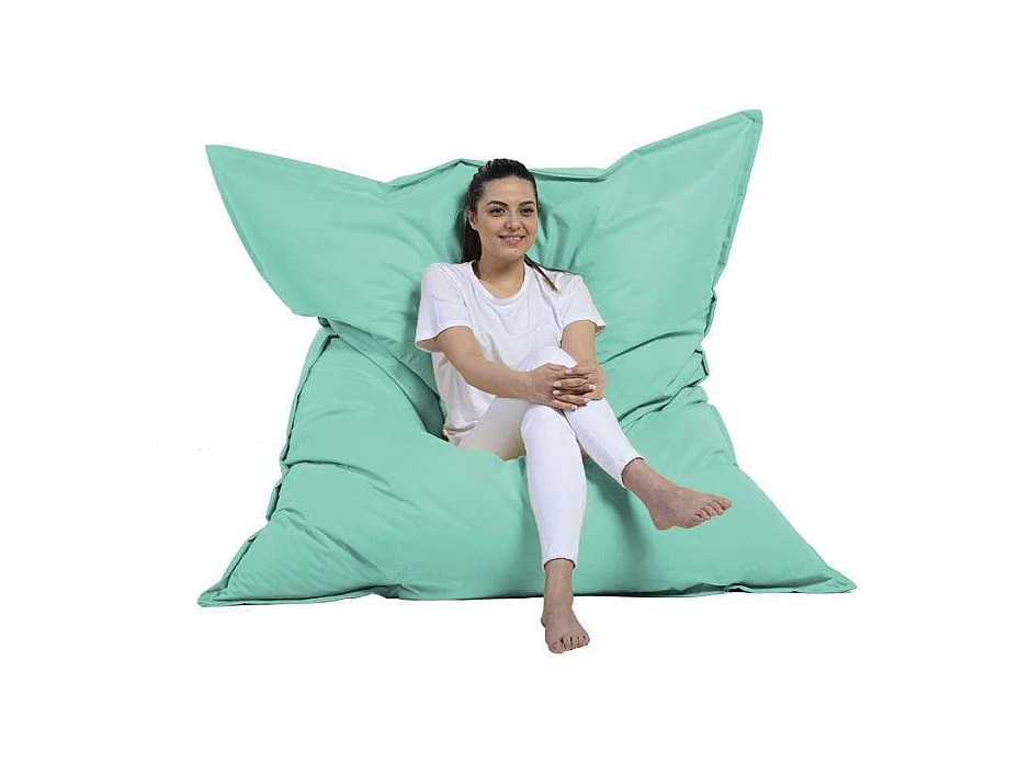 Pouf XXL extérieur turquoise 180 cm ARTA