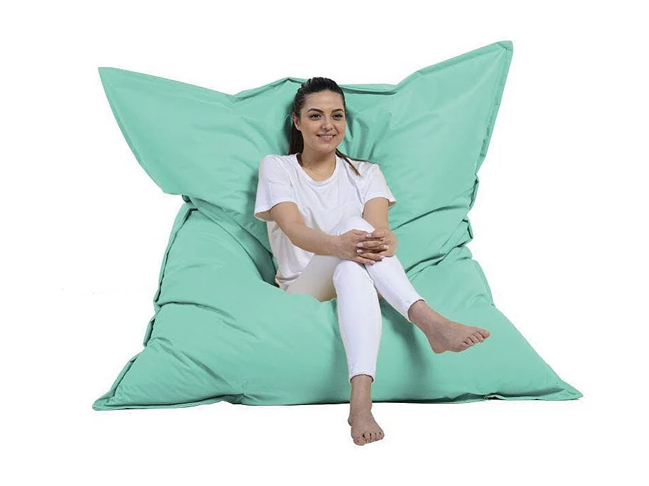 Pouf XXL extérieur turquoise 180 cm ARTA