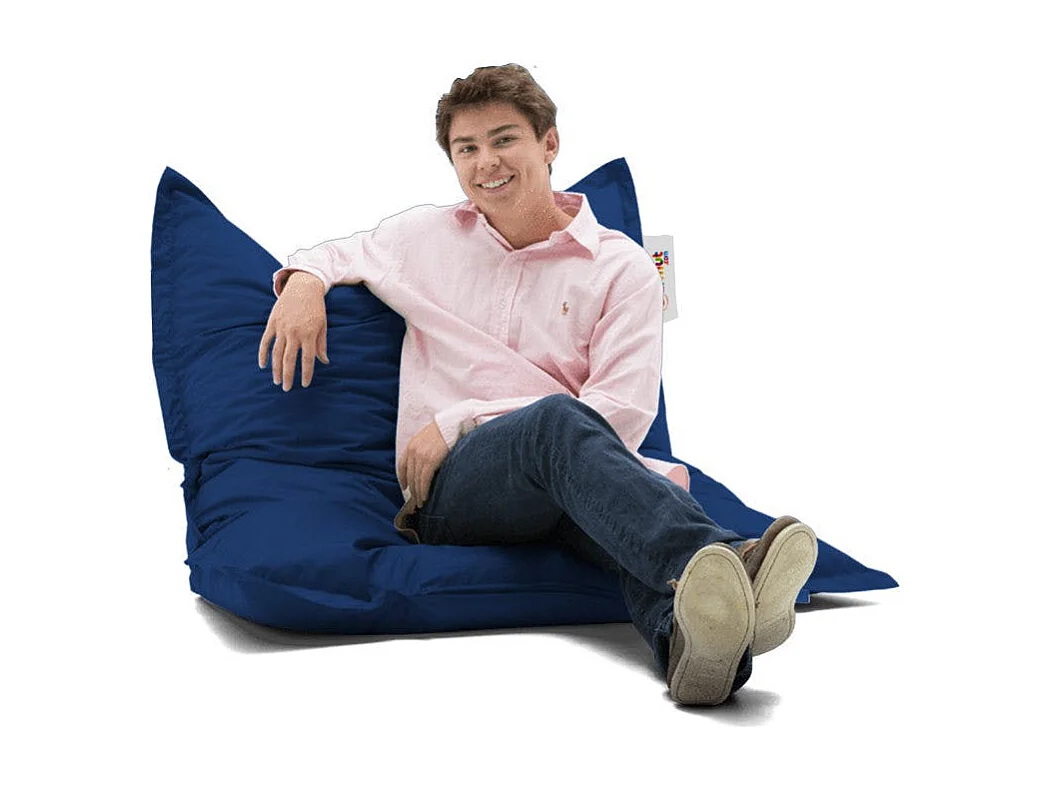 Pouf coussin de sol extérieur bleu foncé - 100 cm ARTA