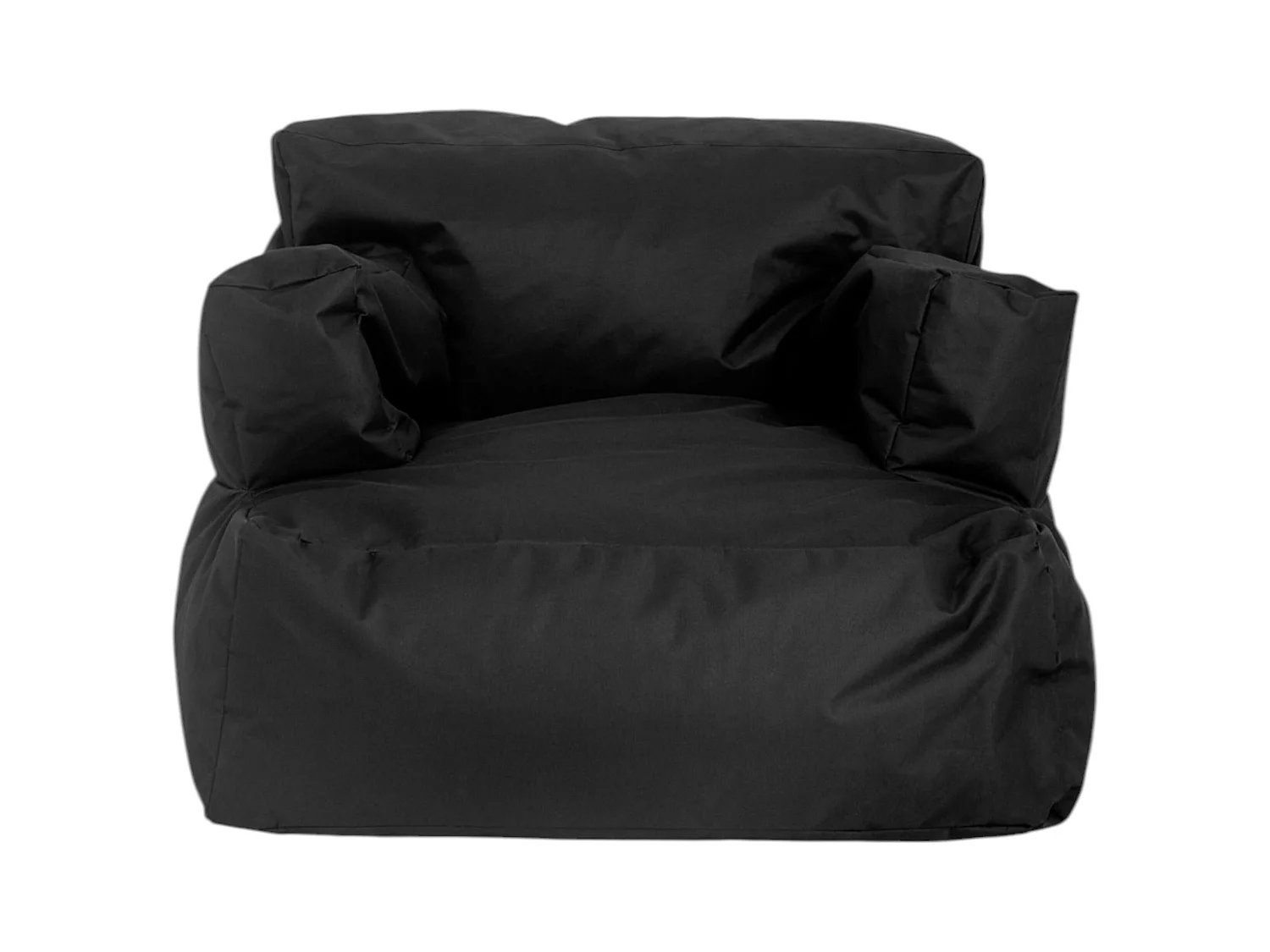 Pouf XXL extérieur avec accoudoirs - noir ARTA