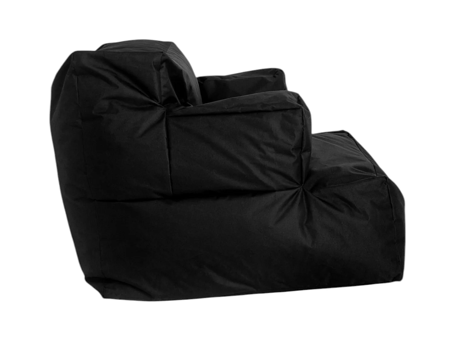 Pouf XXL extérieur avec accoudoirs - noir ARTA