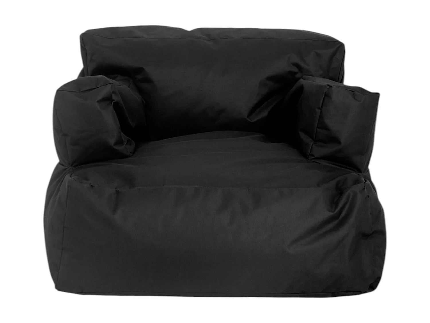 Pouf XXL extérieur avec accoudoirs - noir ARTA