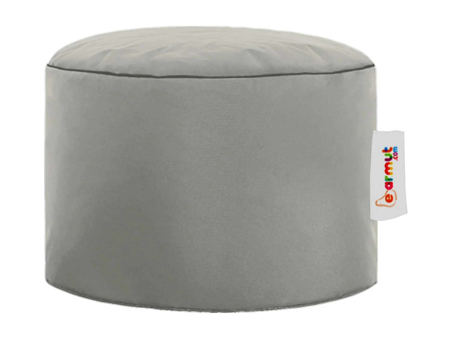 Pouf extérieur imperméable gris - forme ronde ARTA