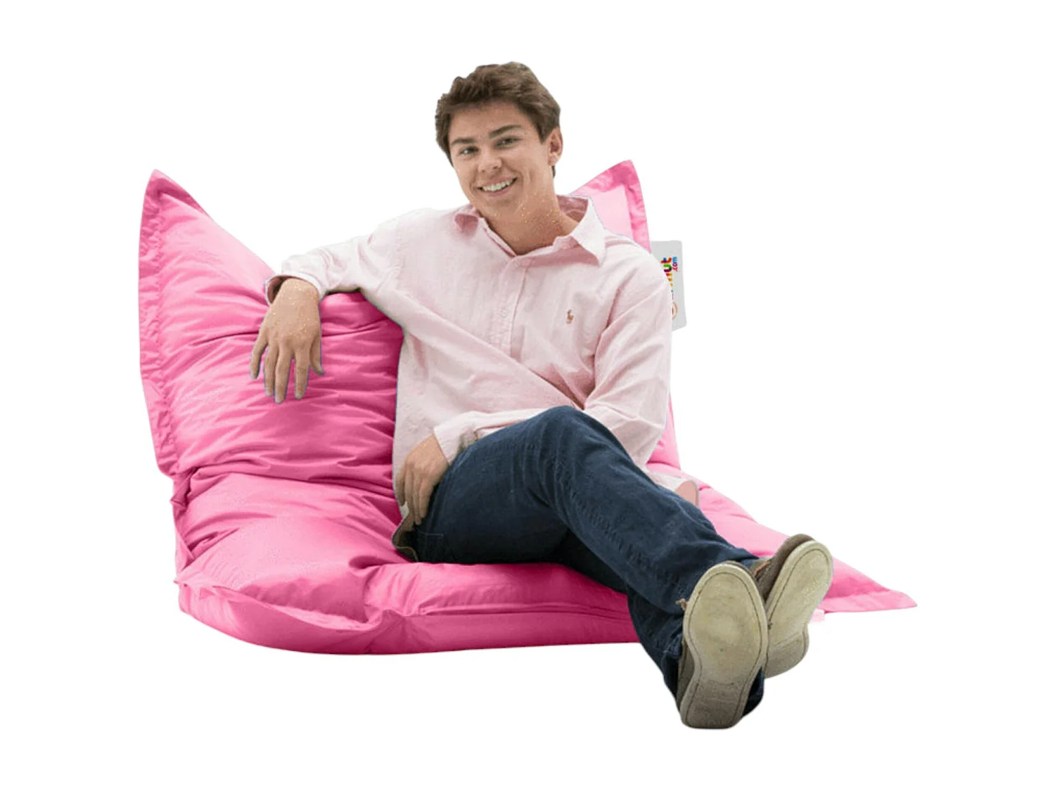 Pouf coussin de sol extérieur rose - 100 cm ARTA