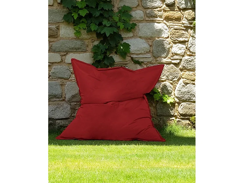 Pouf XXL extérieur rouge 180 cm ARTA