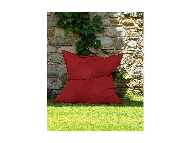 Pouf XXL extérieur rouge 180 cm ARTA