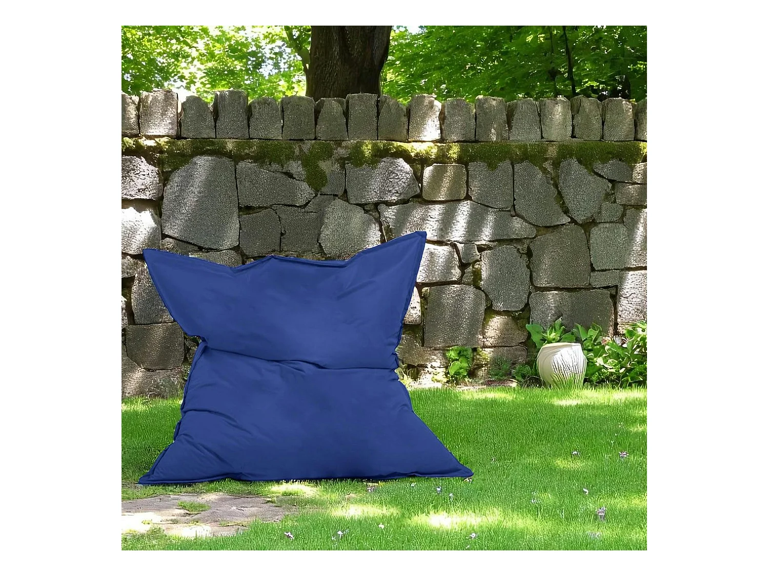 Pouf XXL extérieur bleu 180 cm ARTA