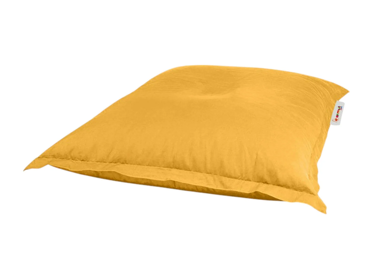 Pouf coussin de sol extérieur jaune - 100 cm ARTA
