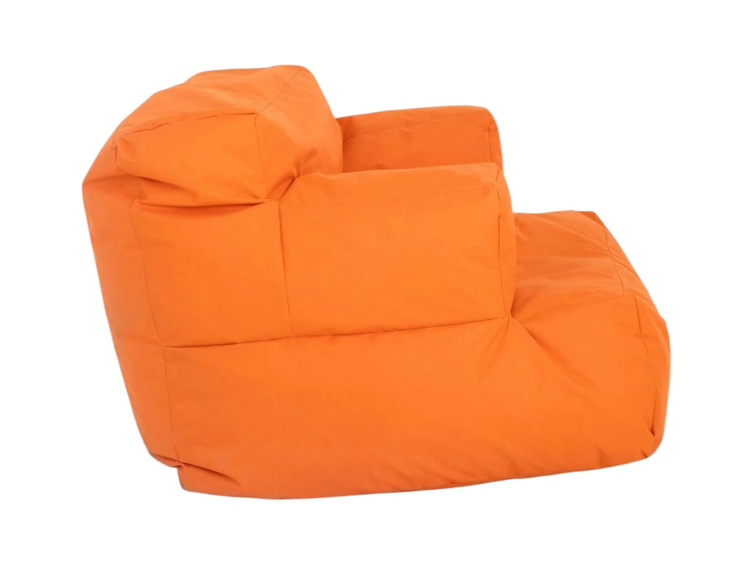 Pouf XXL extérieur avec accoudoirs - orange ARTA