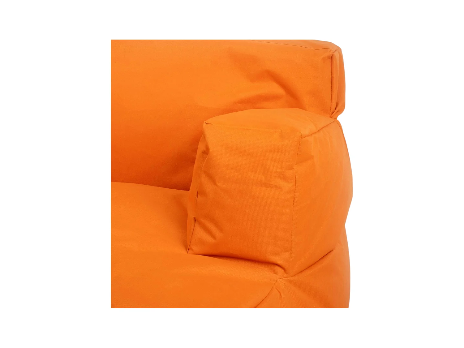 Pouf XXL extérieur avec accoudoirs - orange ARTA