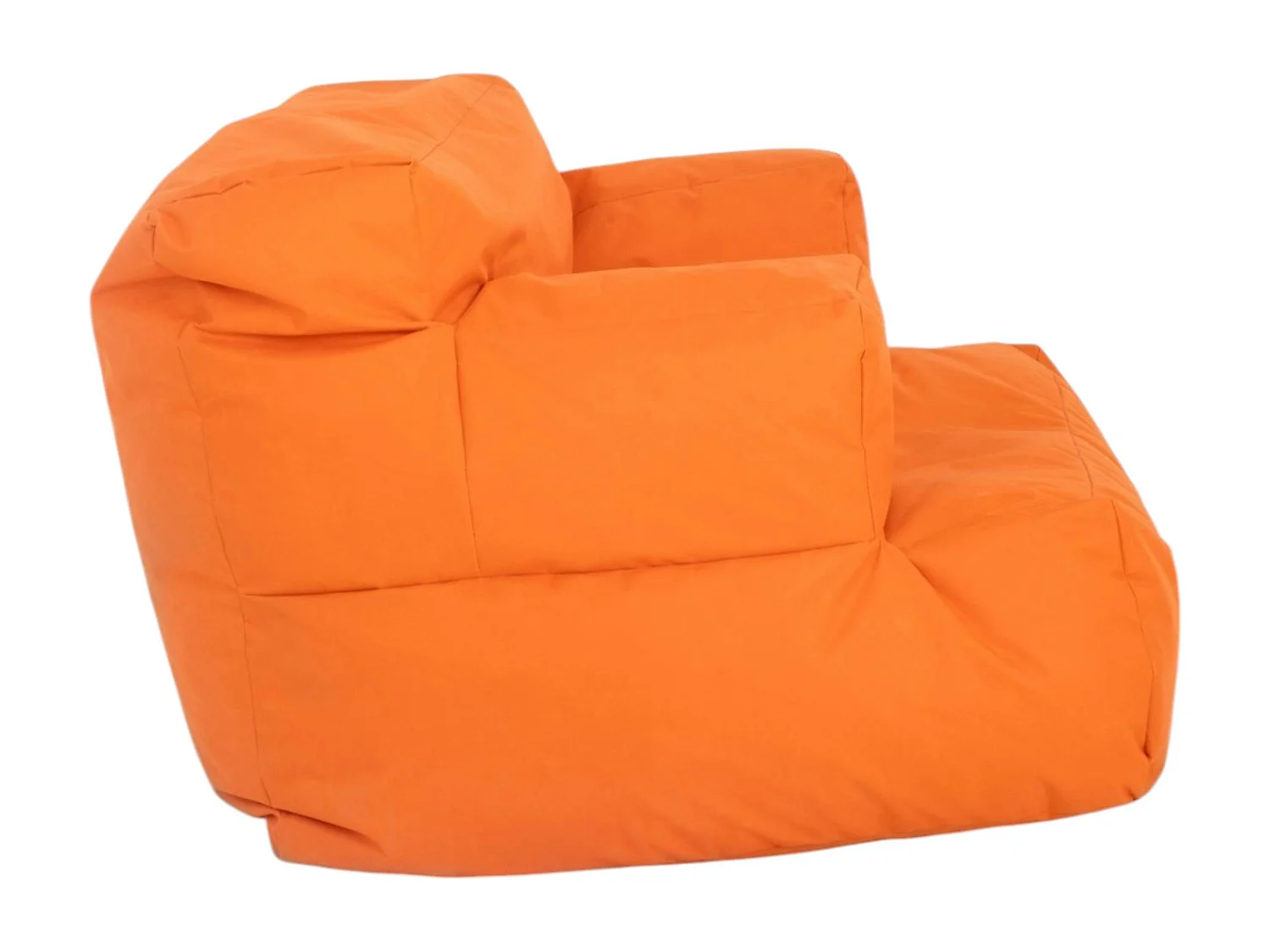Pouf XXL extérieur avec accoudoirs - orange ARTA