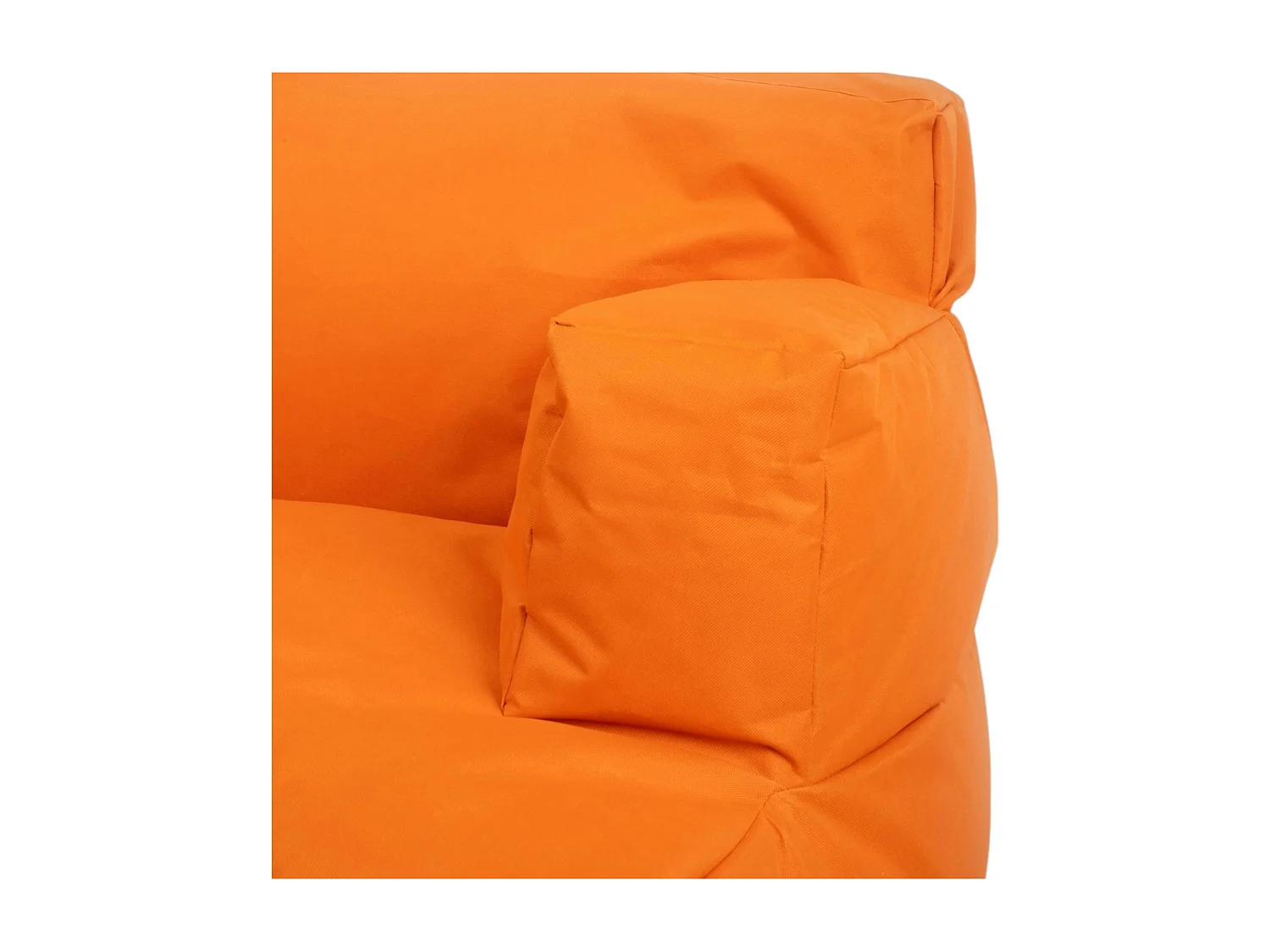 Pouf XXL extérieur avec accoudoirs - orange ARTA