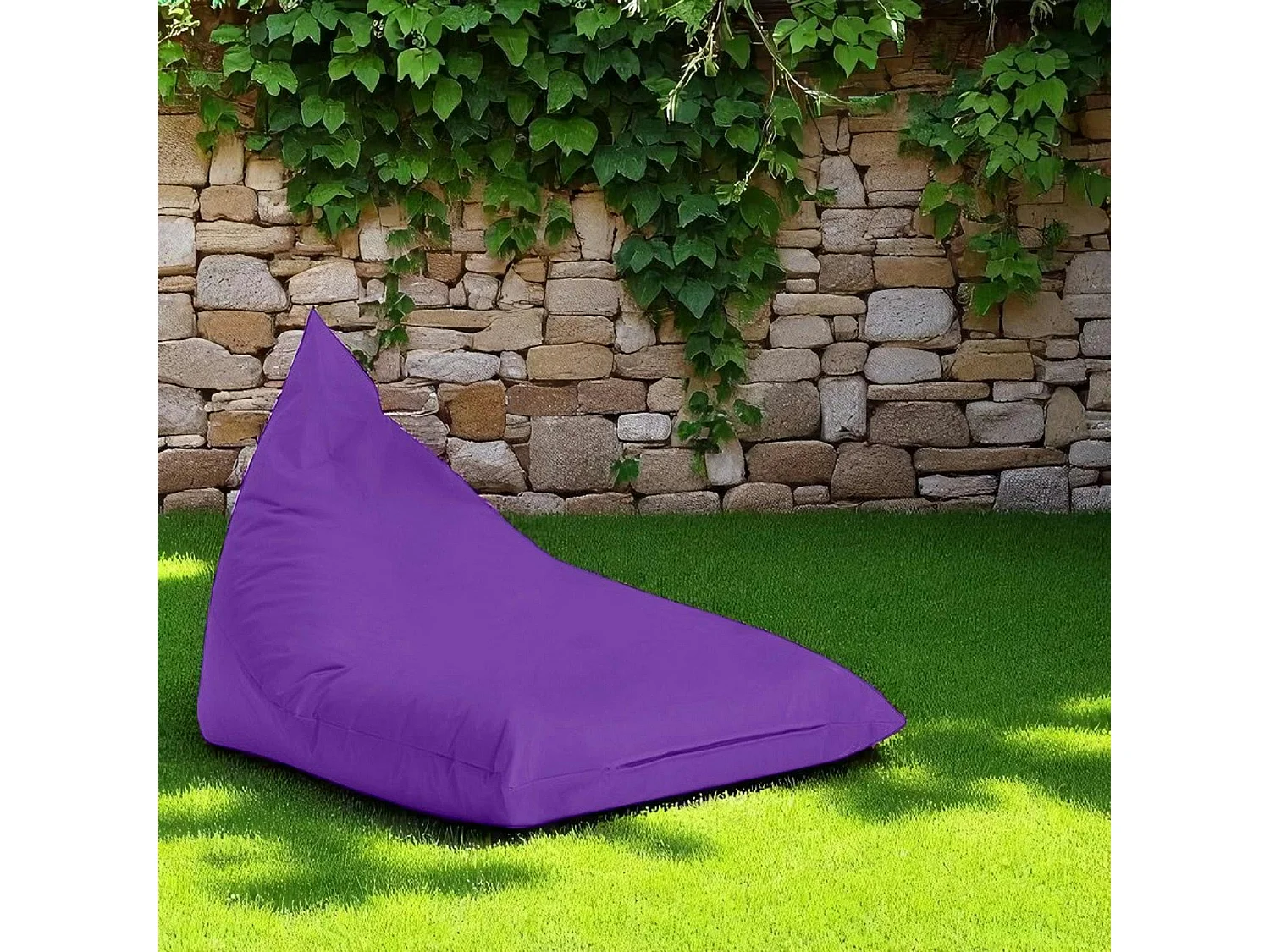 Pouf berlingot extérieur violet ARTA