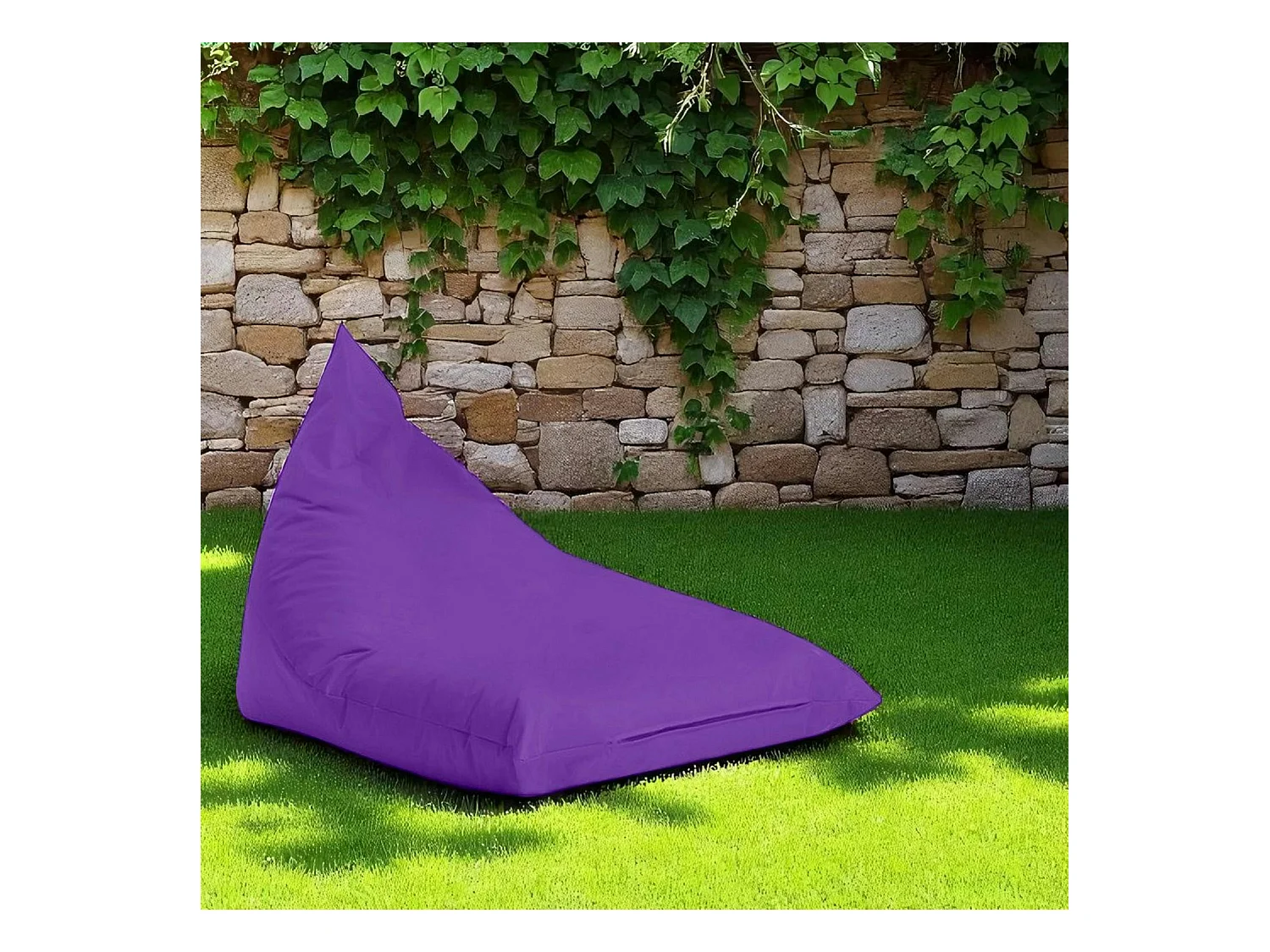 Pouf berlingot extérieur violet ARTA