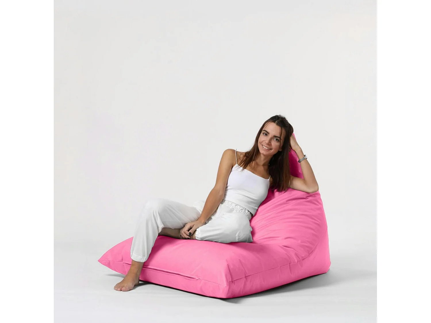 Pouf berlingot extérieur rose ARTA