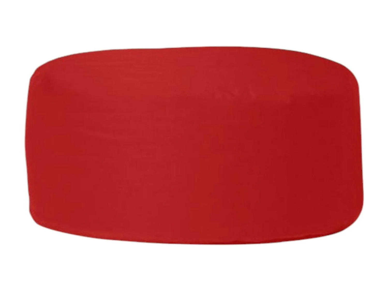 Pouf extérieur imperméable rouge - forme ronde ARTA