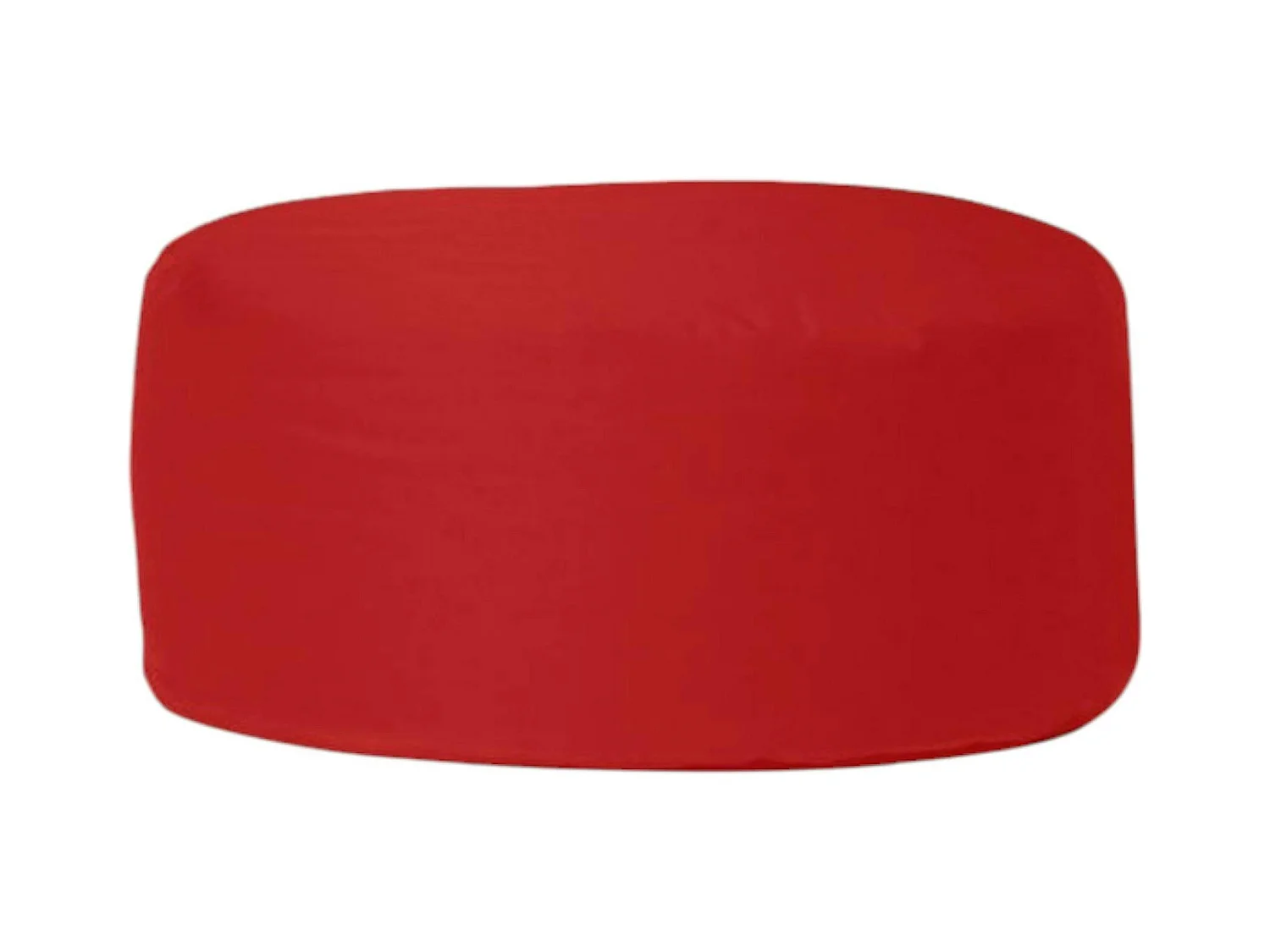 Pouf extérieur imperméable rouge - forme ronde ARTA