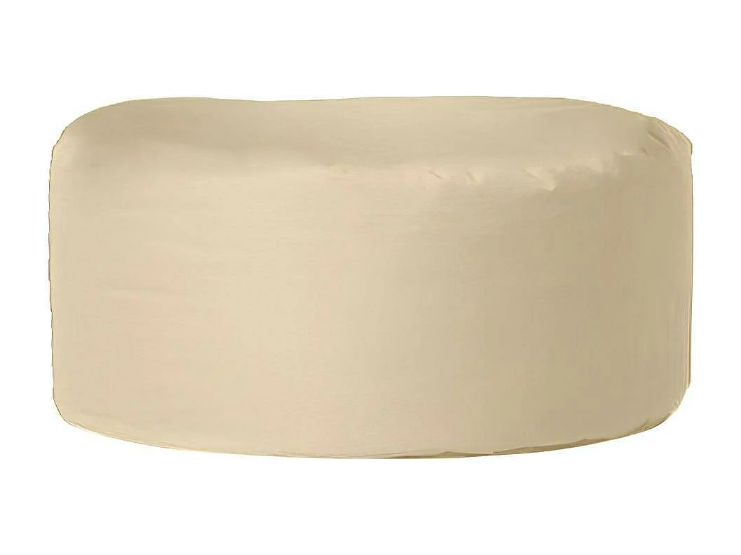 Pouf extérieur imperméable taupe - forme ronde ARTA