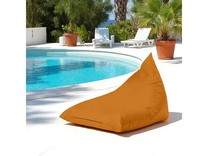 Pouf berlingot extérieur orange ARTA