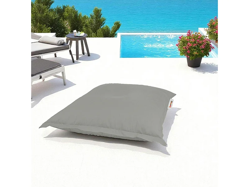 Pouf coussin de sol extérieur gris - 100 cm ARTA