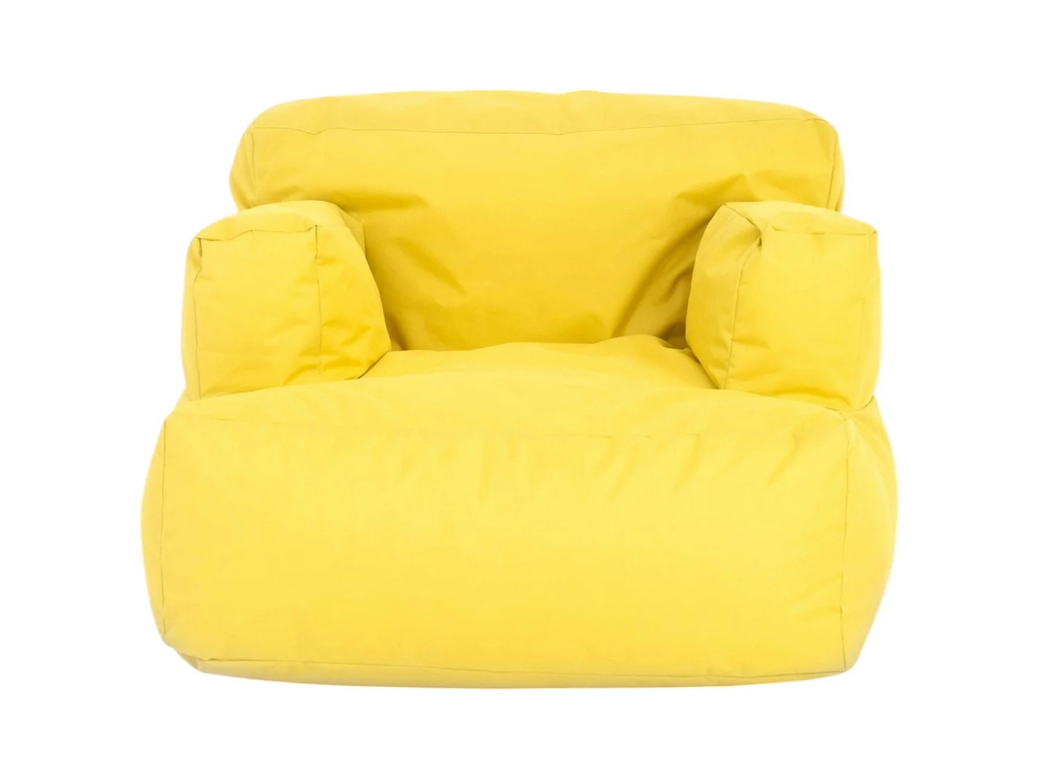 Pouf XXL extérieur avec accoudoirs - jaune ARTA