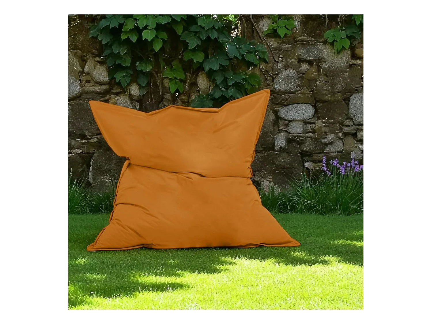 Pouf XXL extérieur orange 180 cm ARTA