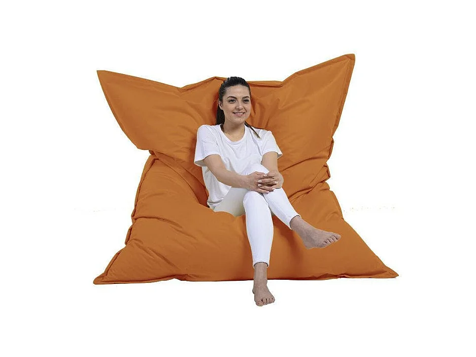 Pouf XXL extérieur orange 180 cm ARTA