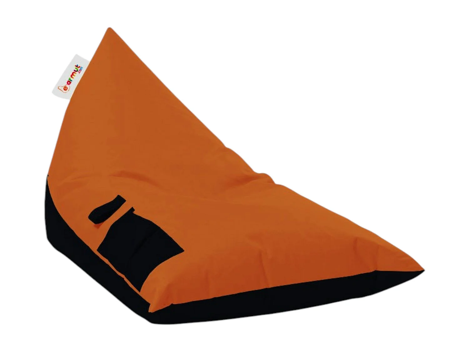 Pouf berlingot extérieur orange et noir ARTA