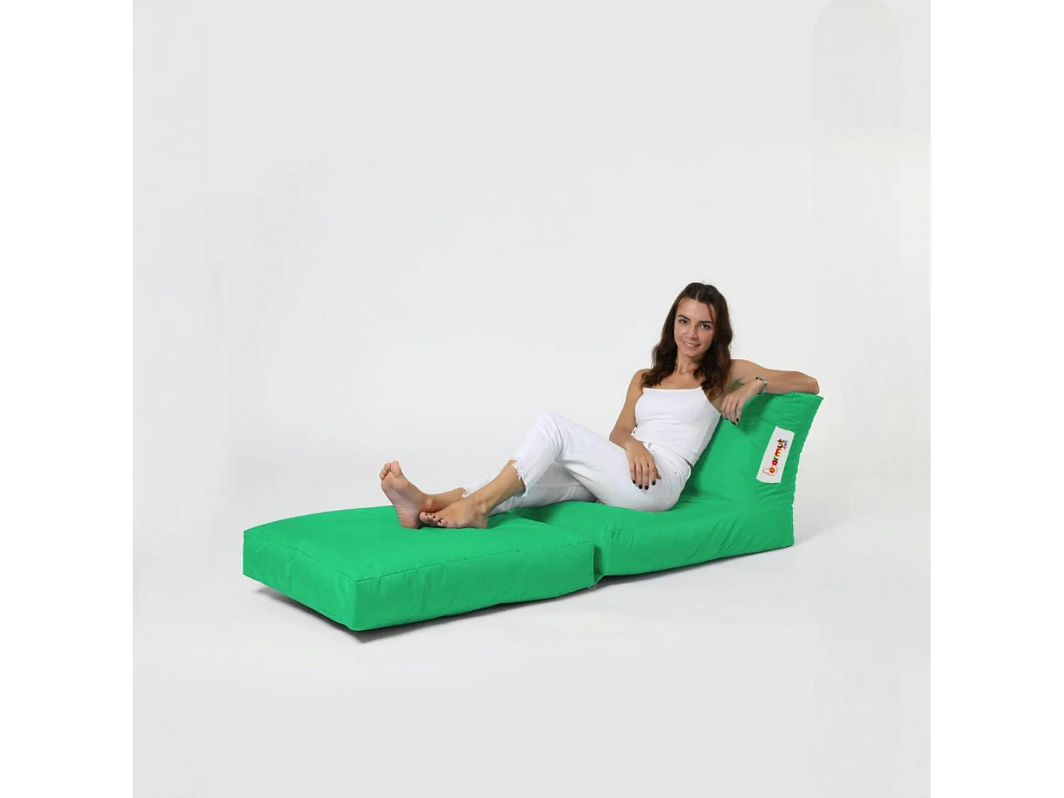 Pouf bain de soleil extérieur vert ARTA