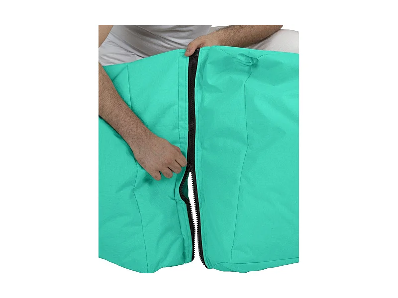 Pouf bain de soleil extérieur turquoise ARTA