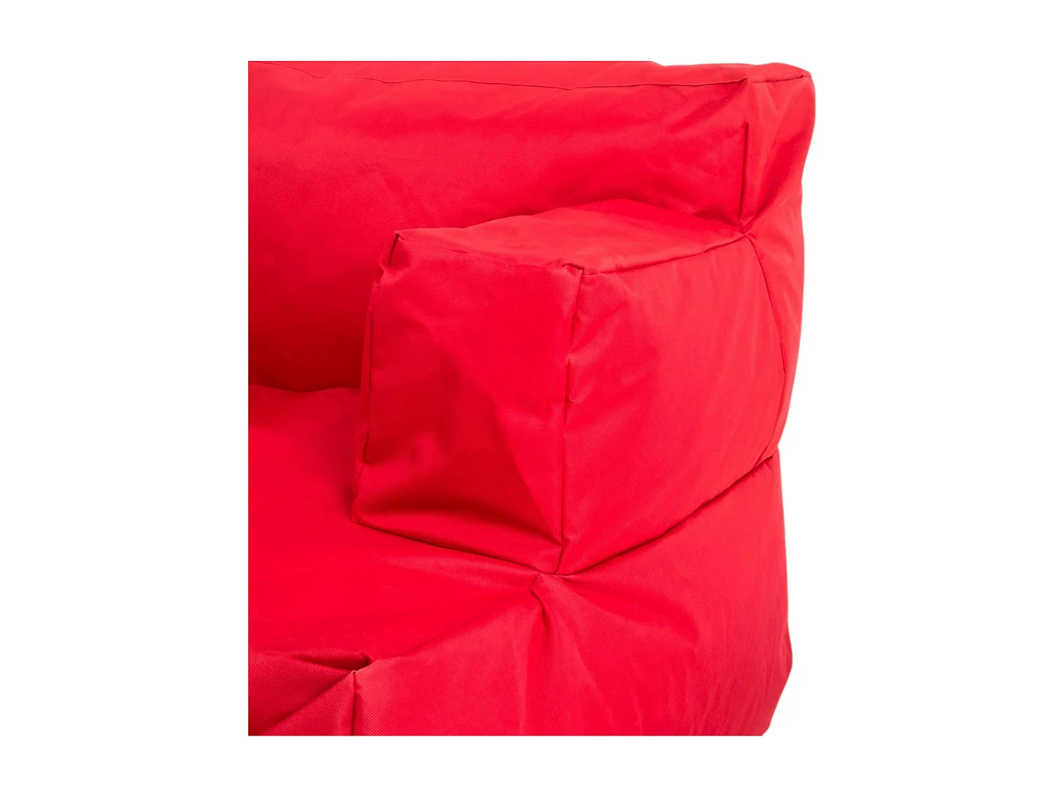 Pouf XXL extérieur avec accoudoirs - rouge ARTA