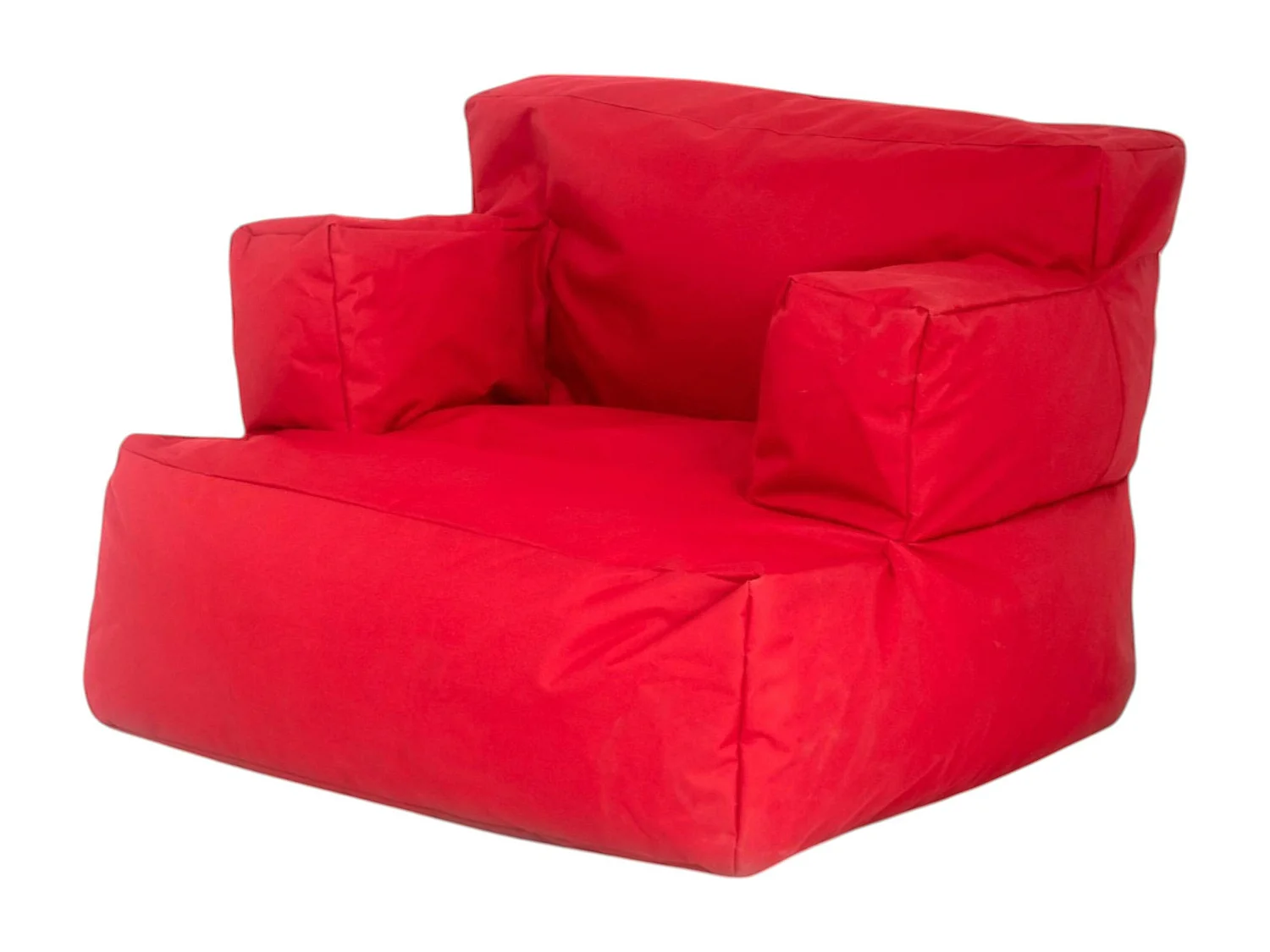 Pouf XXL extérieur avec accoudoirs - rouge ARTA