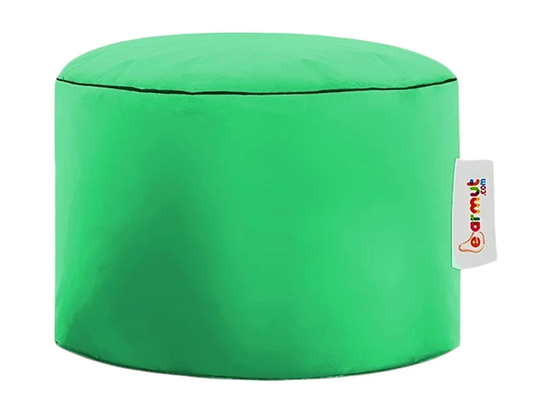 Pouf extérieur imperméable vert - forme ronde ARTA