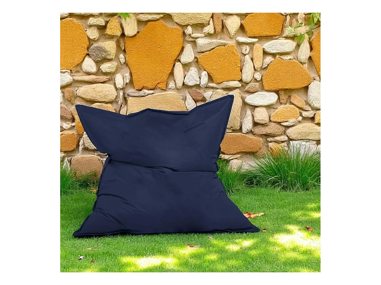 Pouf XXL extérieur bleu foncé 180 cm ARTA
