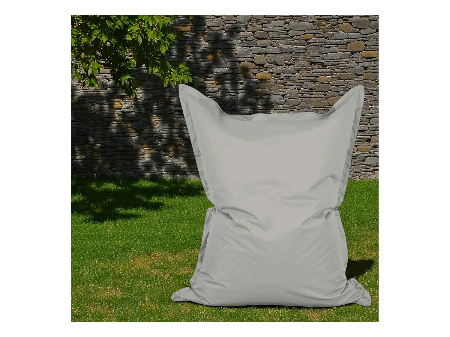 Pouf XXL extérieur gris 180 cm ARTA