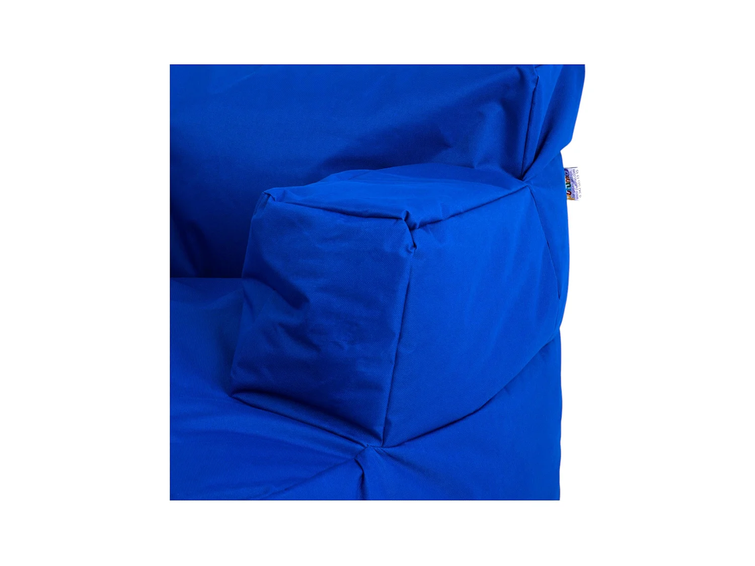 Pouf XXL extérieur avec accoudoirs - bleu ARTA