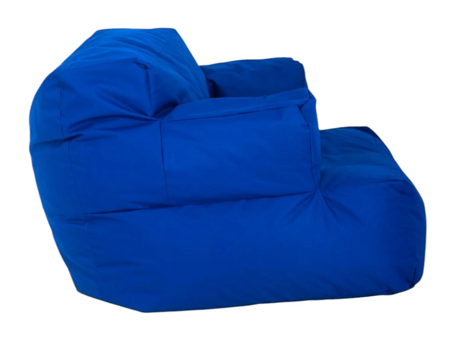 Pouf XXL extérieur avec accoudoirs - bleu ARTA