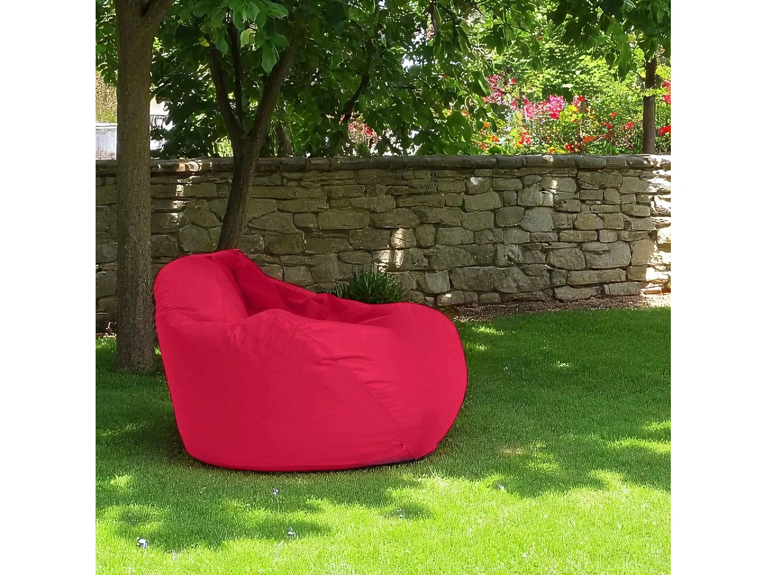 Pouf poire géant extérieur rouge ARTA