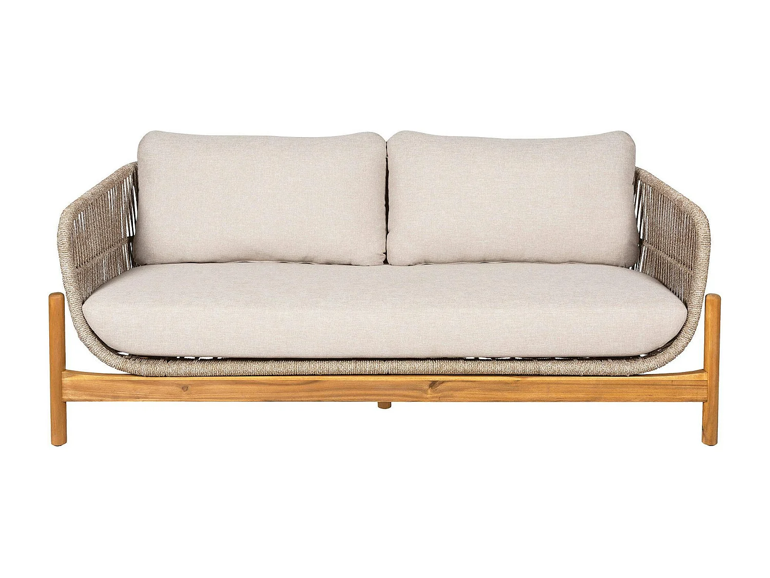 Canapé de jardin en bois d'acacia et corde IBIZA