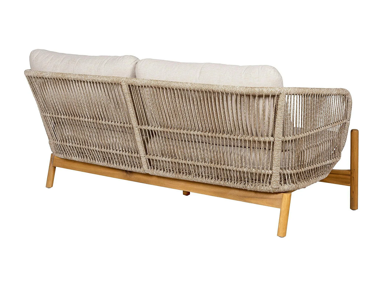 Canapé de jardin en bois d'acacia et corde IBIZA