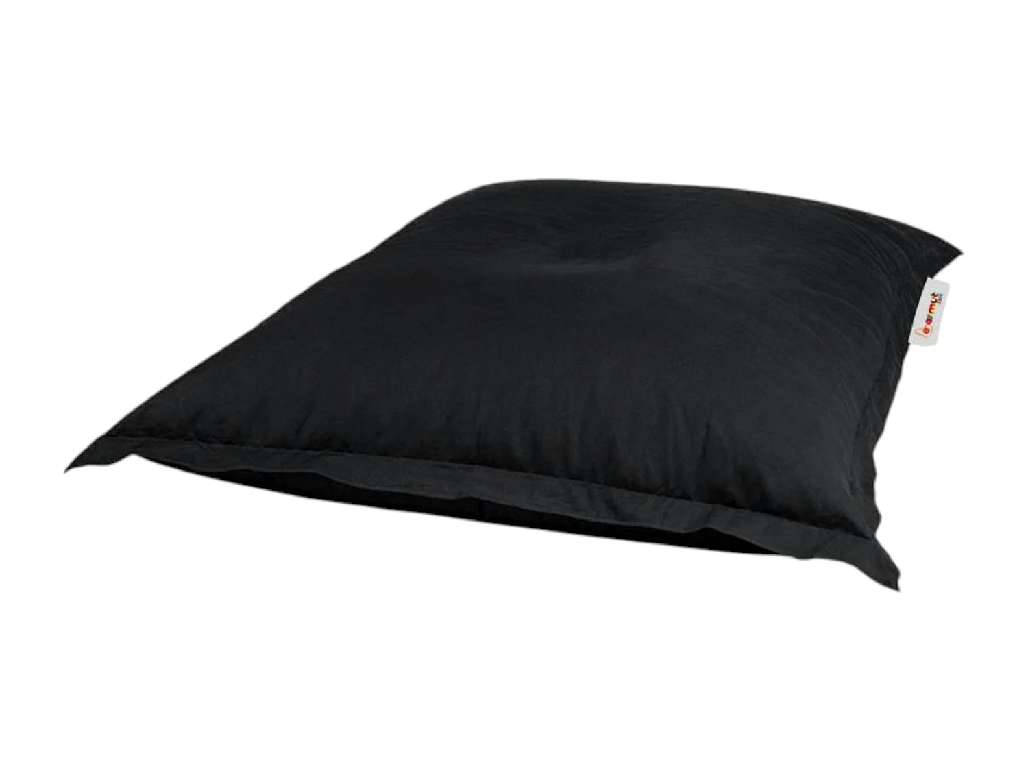 Pouf coussin de sol extérieur noir - 100 cm ARTA