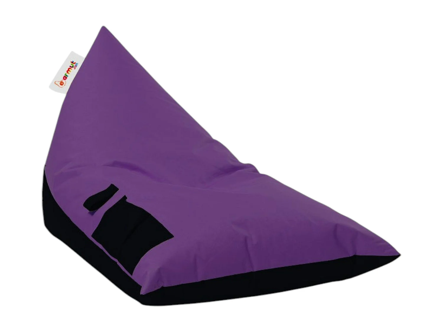 Pouf berlingot extérieur violet et noir ARTA