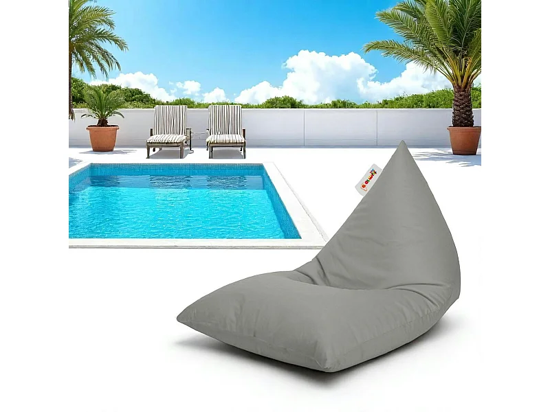 Pouf berlingot extérieur gris ARTA