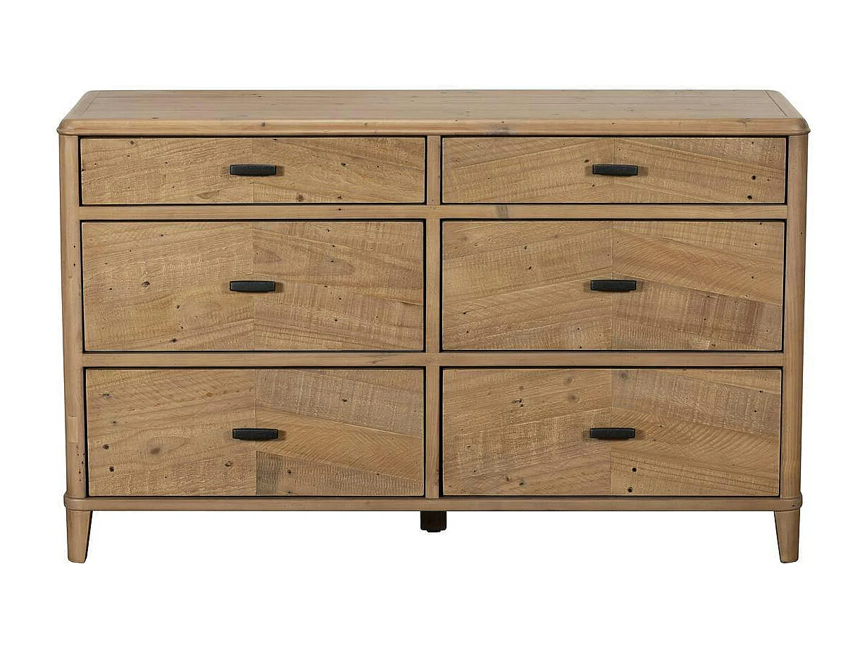 Commode en bois recyclé FSC 6 tiroirs HANOI