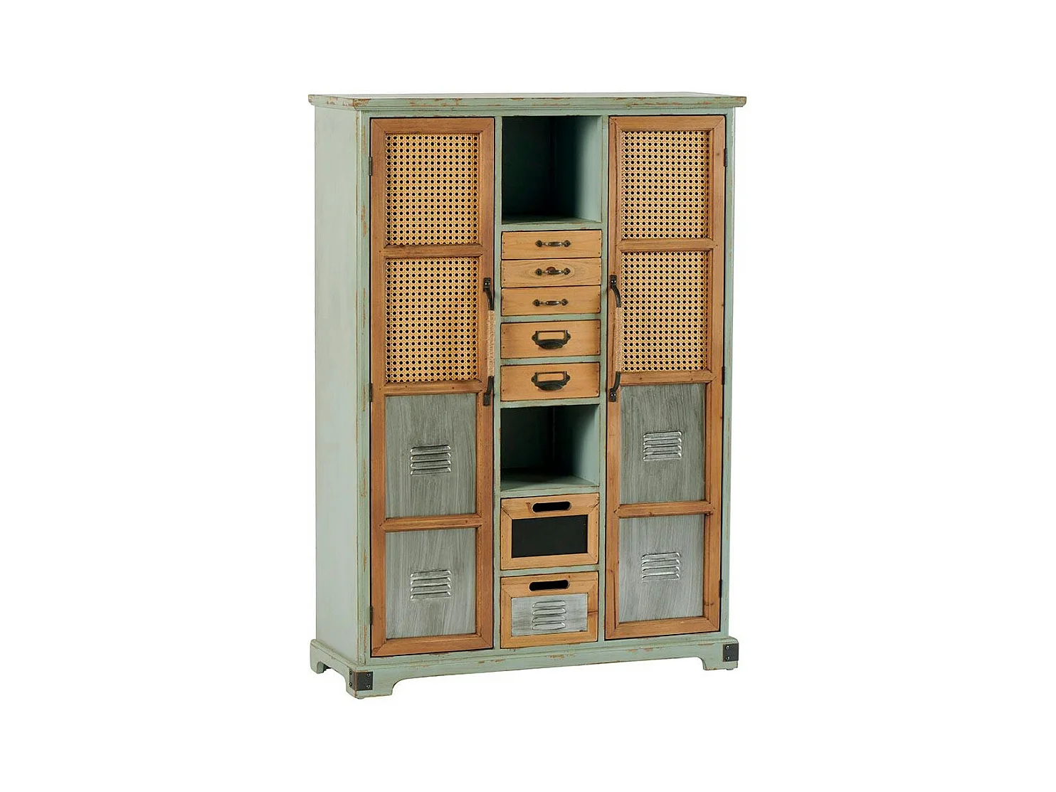 Commode 7 tiroirs 2 portes 2 niches LAMPHUN