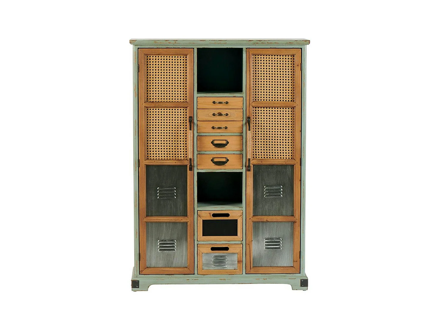 Commode 7 tiroirs 2 portes 2 niches LAMPHUN