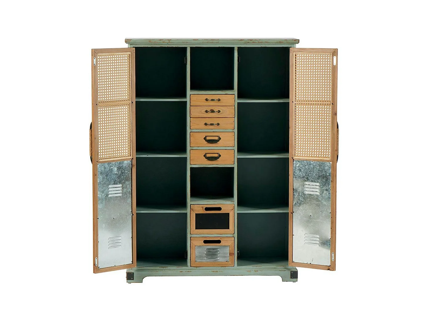 Commode 7 tiroirs 2 portes 2 niches LAMPHUN