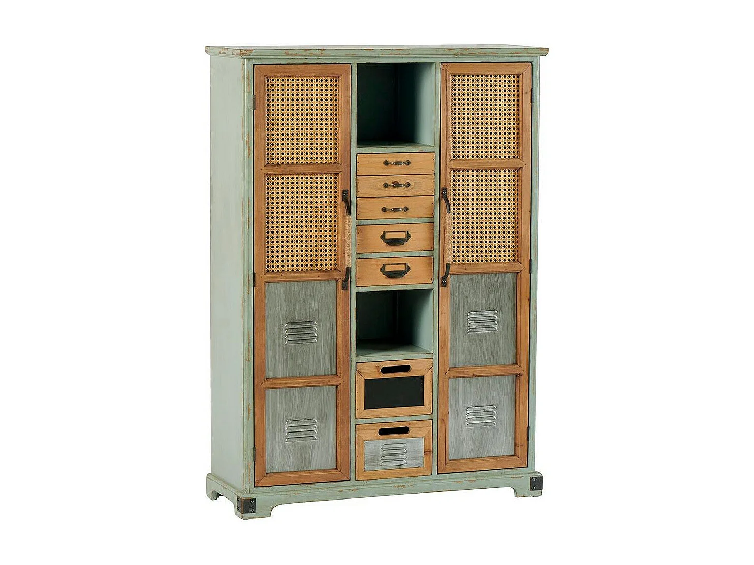 Commode 7 tiroirs 2 portes 2 niches LAMPHUN