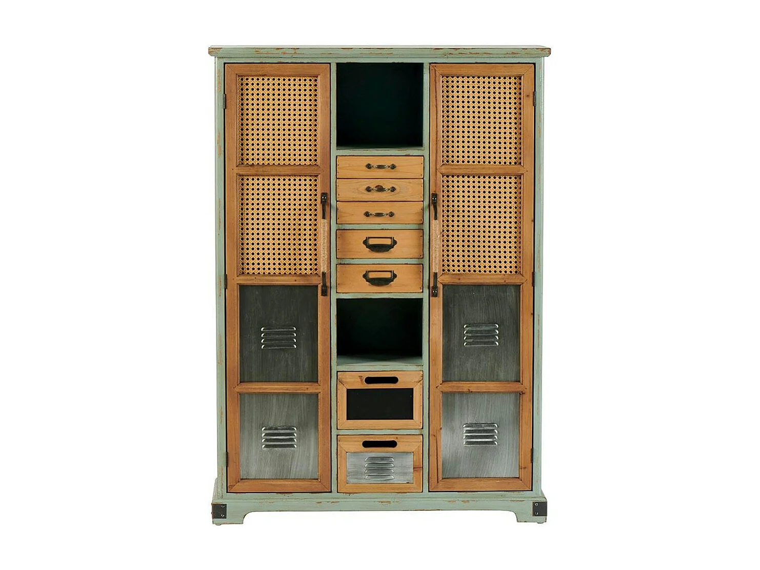 Commode 7 tiroirs 2 portes 2 niches LAMPHUN